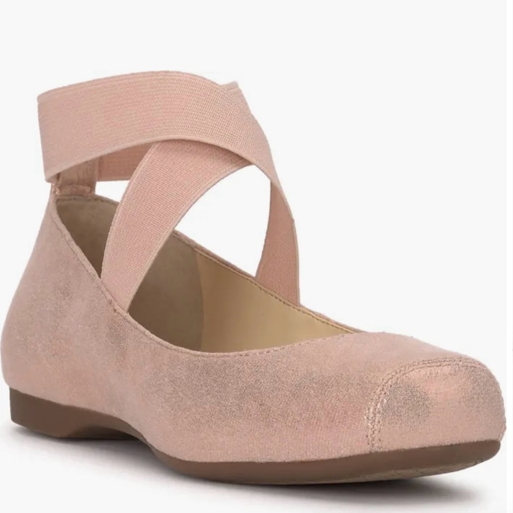 Jessica Simpson ‘Mandalaye' tan Leather Flat 7.5